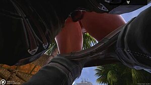 whoa 😍 big ass big tit curvy milf alissa pounds fat boss outdoors squirts on his small cock for promotion!!