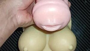 kissy and dolly's ass-to-mouth anal with creampie tits finish