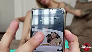 My Stepsis Loves Footjob and Deepthroat on My Cock When Parents Away