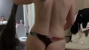 Sexy Stripper Rips Clothes in Hot Undressing Tease