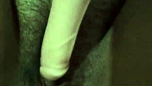i rub my virgin pussy with dildo so good