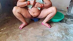 passionate indian desi bhabhi feels every hardcore thrust in bathroom quickie fuck