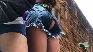 fucking married woman's ass in favela with sex toy