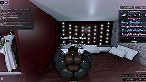 whoa futa pounds me hard in roblox with her massive black dick cum everywhere