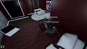 whoa futa pounds me hard in roblox with her massive black dick cum everywhere