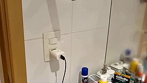 amateur latina milf enjoys steamy shower fuck with big cock boyfriend