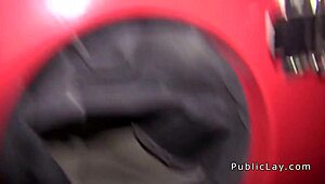 european brunette amateurs picked up for public outdoor group pussy bang pov