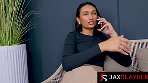 damn petite leilani may takes every inch of that black monster cock 🍆💦