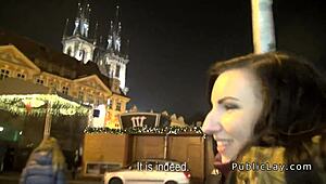 european brunette amateurs picked up for public outdoor group pussy bang pov