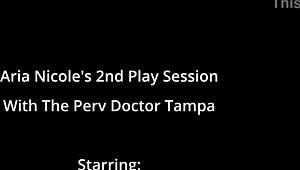 aria nicole spreads for perv doctor toys vibrator session tampa!! 😈🩺🍑