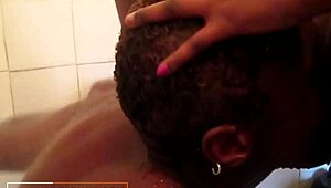 real african amateurs go wild first time licking each other's tight pussies