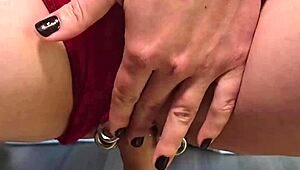 dripping creampie from solo dildo ride turns into wild squirt orgasm