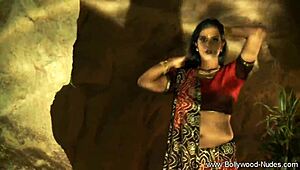 Eastern Indian dancer reveals her moves in a captivating solo exposure on stage