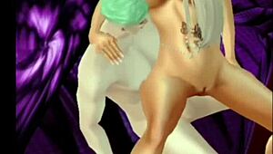 bad boy corners bitch on imvu game and pounds her relentlessly till she begs for more
