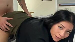 mexicana infiel sneaks off to motel with her boss for secret pounding
