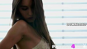 Gloria Sol's Big Tits Milf Body Exposed in Passionate Striptease Posing