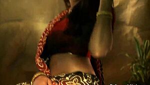 Eastern Indian dancer reveals her moves in a captivating solo exposure on stage