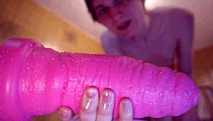 Daisy fucks three huge Hankey toys hard