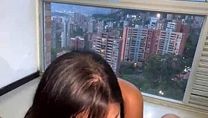 should i cum on these big tits after outdoor medellin fuck?