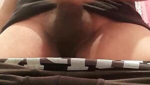 Thick Peruvian cock jerks off ready to burst with hot cum at 21