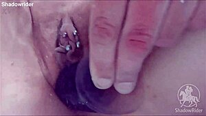 Poolside dildo tease builds to bathtub orgasm climax