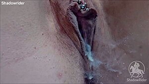 Poolside dildo tease builds to bathtub orgasm climax