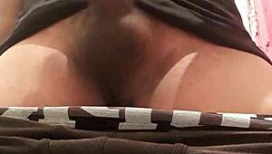 Thick Peruvian cock jerks off ready to burst with hot cum at 21