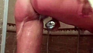 Hard-Working Milf Cleans Up in Shower After Long Day