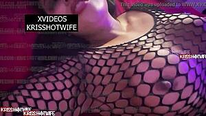 halloween hotwife kriss teases squirting juices over my huge throbbing toy