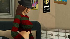 WATCH female freddy krueger milf drag teen to nightmare anal street sex