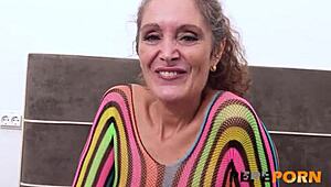 gray-haired gilf mavi burbujita, back for more deepthroat and rough doggy outdoors?