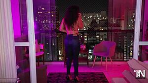 my curvy wife dances sexy in lingerie before bending over for animalistic doggystyle pussy pounding.