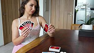 i bet everything on cards and now my pussy gets monster cock slammed rough till orgasm