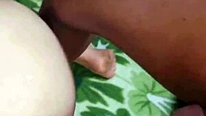 Husband watches wife doggystyle fucked by bull while cuckold humiliation builds