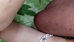 Husband watches wife doggystyle fucked by bull while cuckold humiliation builds