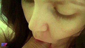 Juicy close-up blowjob ends with hot cumshot straight in mouth!