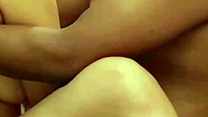 Husband watches wife doggystyle fucked by bull while cuckold humiliation builds