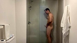 big booty mexican milf ely marquez, backstage shower tease with muscular andres acosta got you hard?