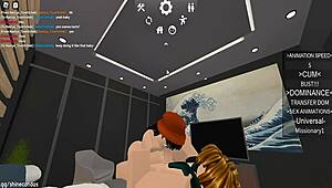 Riding That Cute Roblox Bitch Cowgirl Style