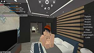 Riding That Cute Roblox Bitch Cowgirl Style