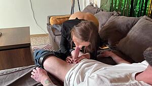 Jealous wife aroused by ai bot takes thick cum on ass