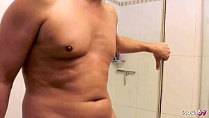 German milf Julia Pink showers sloppy deepthroat cowgirl while hubby’s gone 😏💦