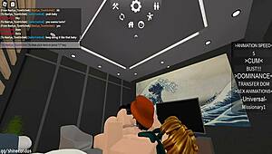 Riding That Cute Roblox Bitch Cowgirl Style