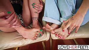 Chanel's sexy feet got you jerking to my joi tease?