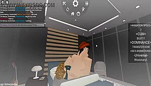 Riding That Cute Roblox Bitch Cowgirl Style