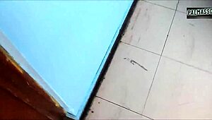 he bends horny latina prostitute over for quick doggystyle fuck and she rides till orgasm
