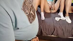 Watch this 18+ blonde teen honey fuck her dildo till she squirts hard
