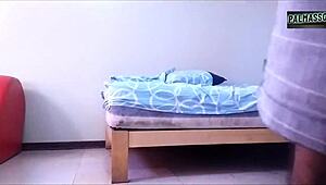 he bends horny latina prostitute over for quick doggystyle fuck and she rides till orgasm