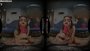 Paulina Soul's solo blonde teen VR masturbation with toys and fingering