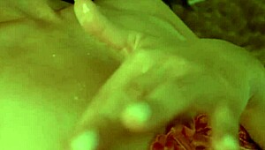 milky petite brunette with small tits soaks narrow ass on cozy bed